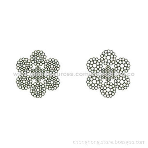 6x29F+IWRC Compact Steel Wire Rope, Non-galvanized or Galvanized Surface